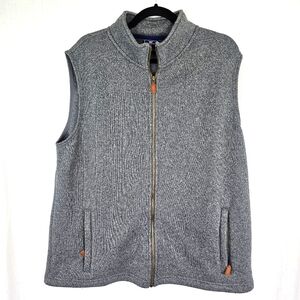 Vineyard Vines Fleece Vest Gray‎ Men's Size Large